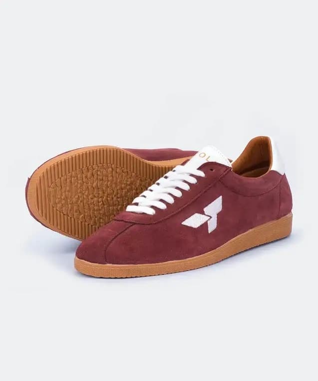 Tórtola 1947 original burdeos con suela de goma