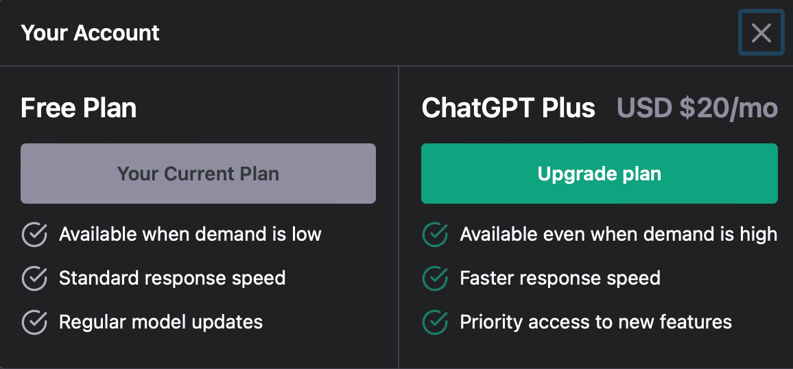Captura de ChatGPT con una respuesta inicial aparentemente correcta.