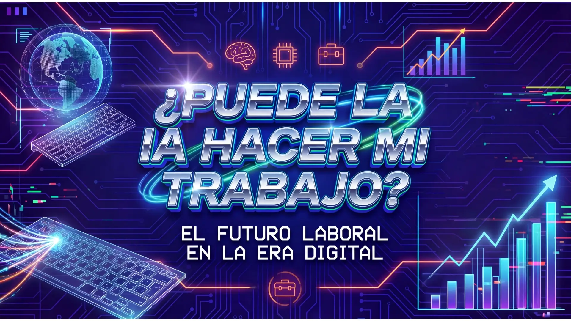 Infografía sobre el riesgo de la IA para el empleo en 2026: trabajos de alto riesgo frente a trabajos seguros con datos de estudios internacionales
