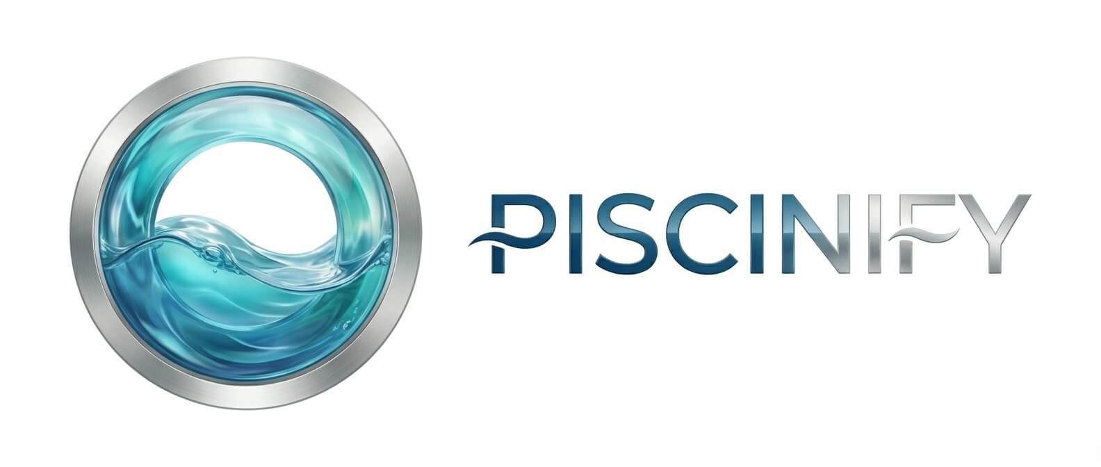 Logo Piscinify - diseño de marca con IA