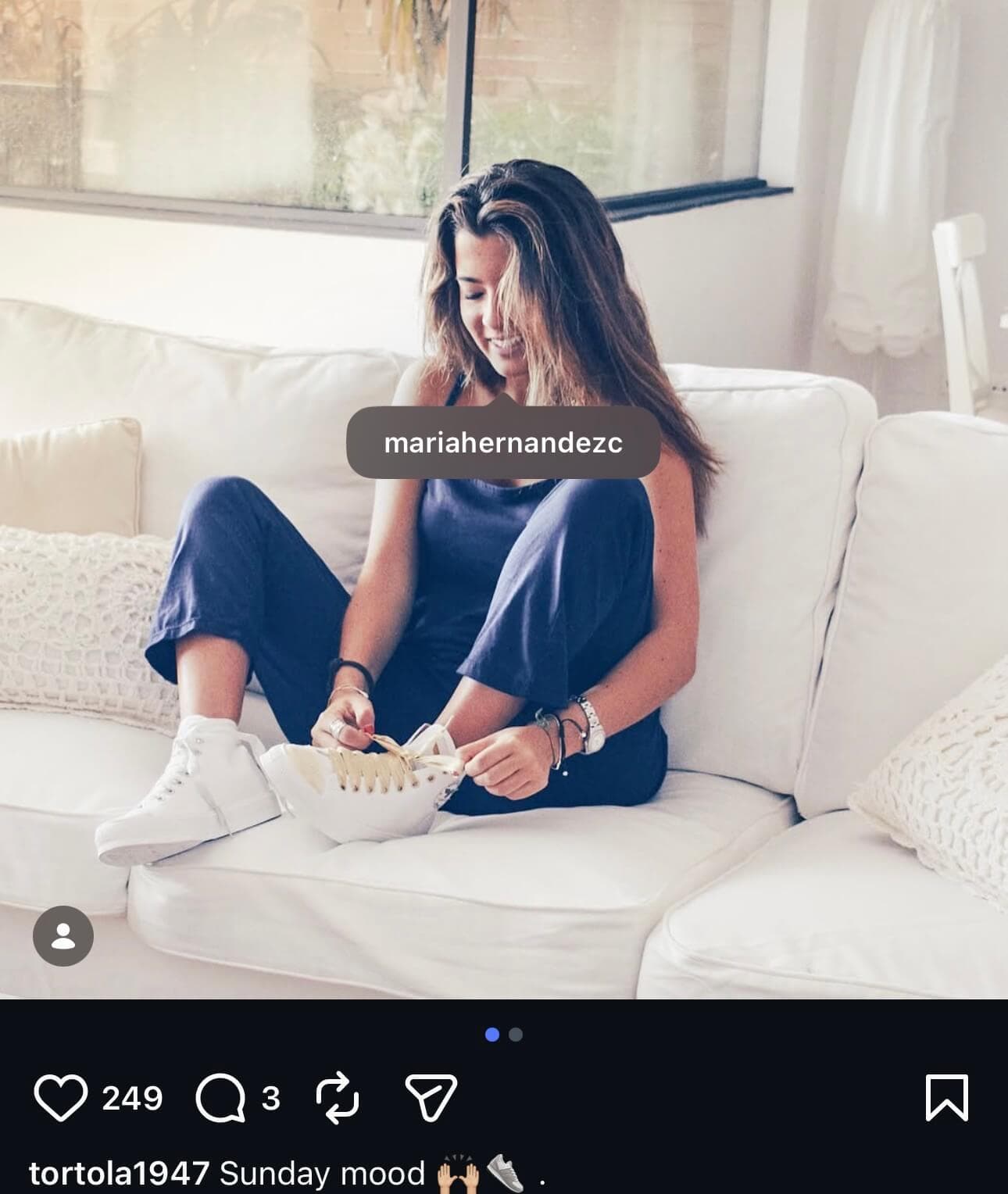 Colaboración Instagram con María Hernández - Tórtola 1947